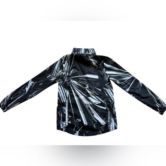 Nike Shield full zip hooded running jacket black white size women’s XS - Picture 6 of 8